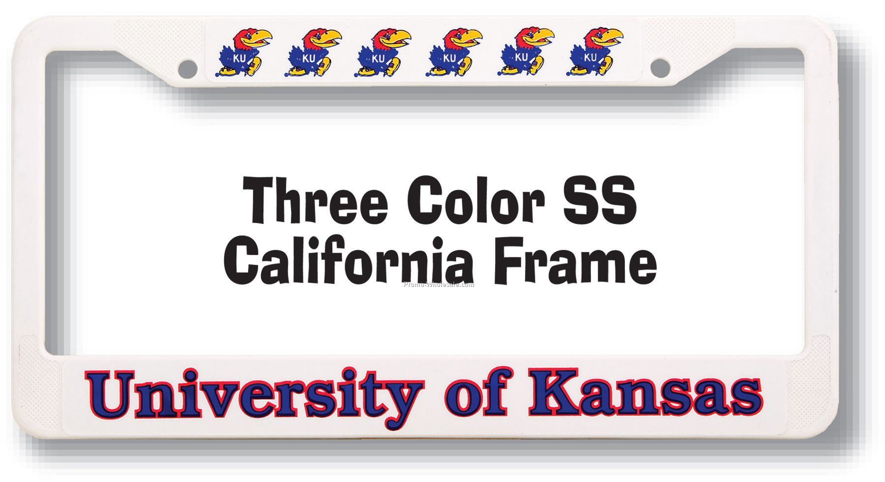 Silk Screen License Plate Frames With 3 Color Imprint