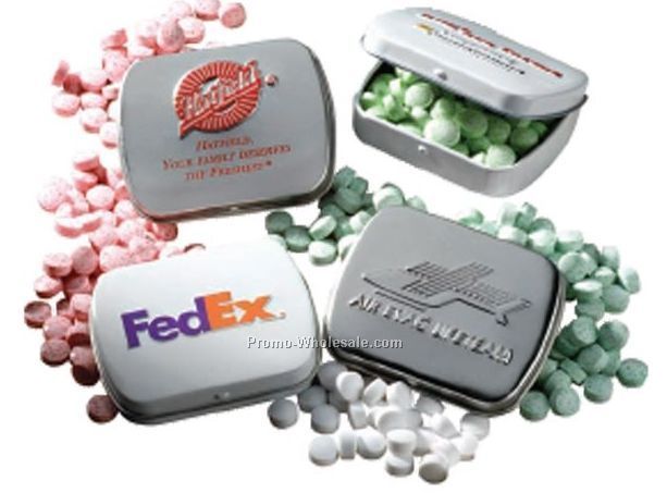 Slalom Embossed Mint Empty Tin (3 Day Shipping)