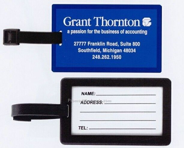 Soft Rubber Pvc Luggage Tag - 4-1/8"x2-1/2"