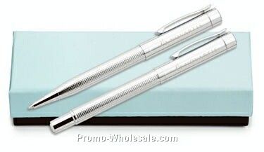 Sonar Stain Chrome Ballpoint And Rollerball Set