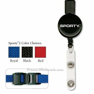 Sporty 2 Nametag Necklace W/ Integrated Retractable Attachment