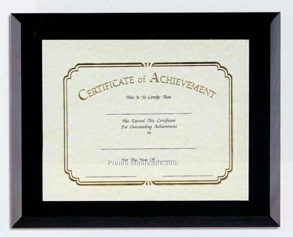 Star Black Glass Certificate Frame (8"x10")