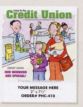 Stock Design Finance Theme Coloring Book /Credit Union (8-1/2"x11")