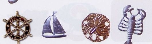 Stock Design Lapel Pins & Charm Metal 2 Dimensional (1" To 1-1/4")