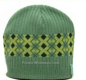 Stock Plaid Beanie Cap