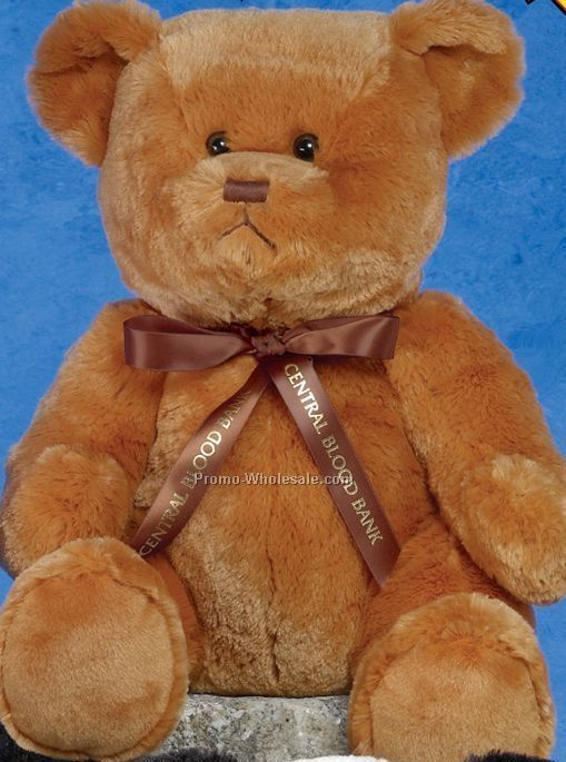 Stuffed Honey Brown Leslie Bear (18")