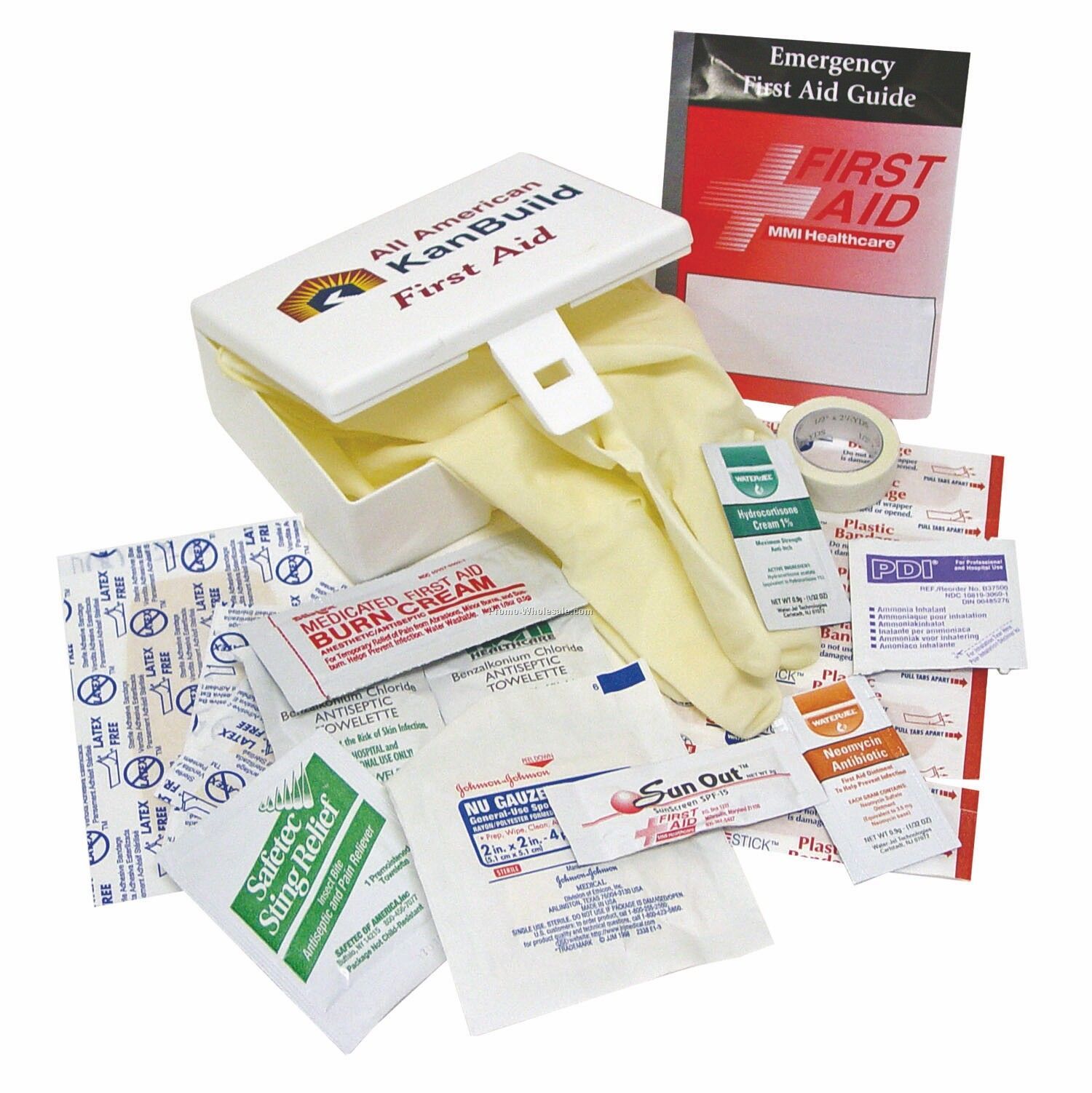 Super Pocket First Aid Kit W/ 4 Color Process Label