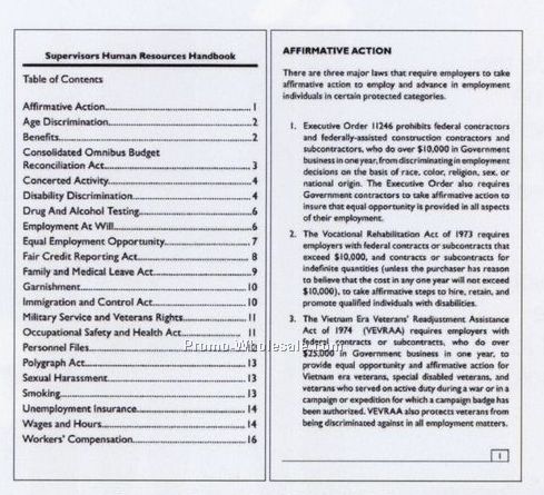 Supervisor's Handbook Stock Booklet (Junior)