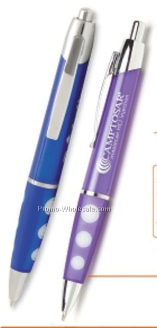 Swirl Translucent Pen 5 1/2"x1/2" (Overseas 8-10 Weeks)