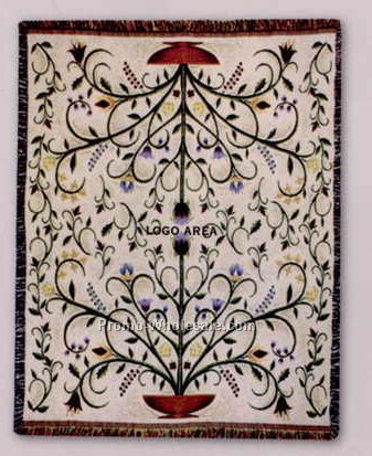 Tapestry Stock Woven Throws - Garden Crewel (53"x67")