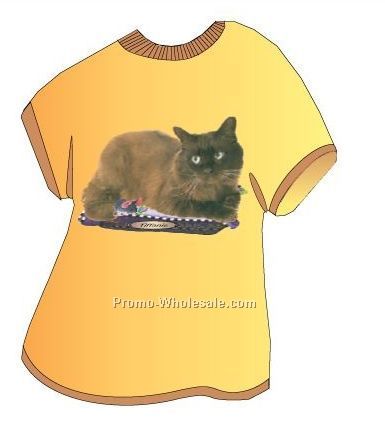 Tiffanie Cat Acrylic T Shirt Coaster W/ Felt Back