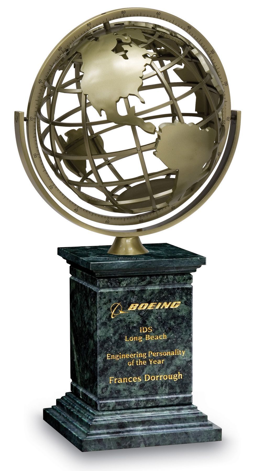 Tranquility Global Recognition Award W/ Marble Base