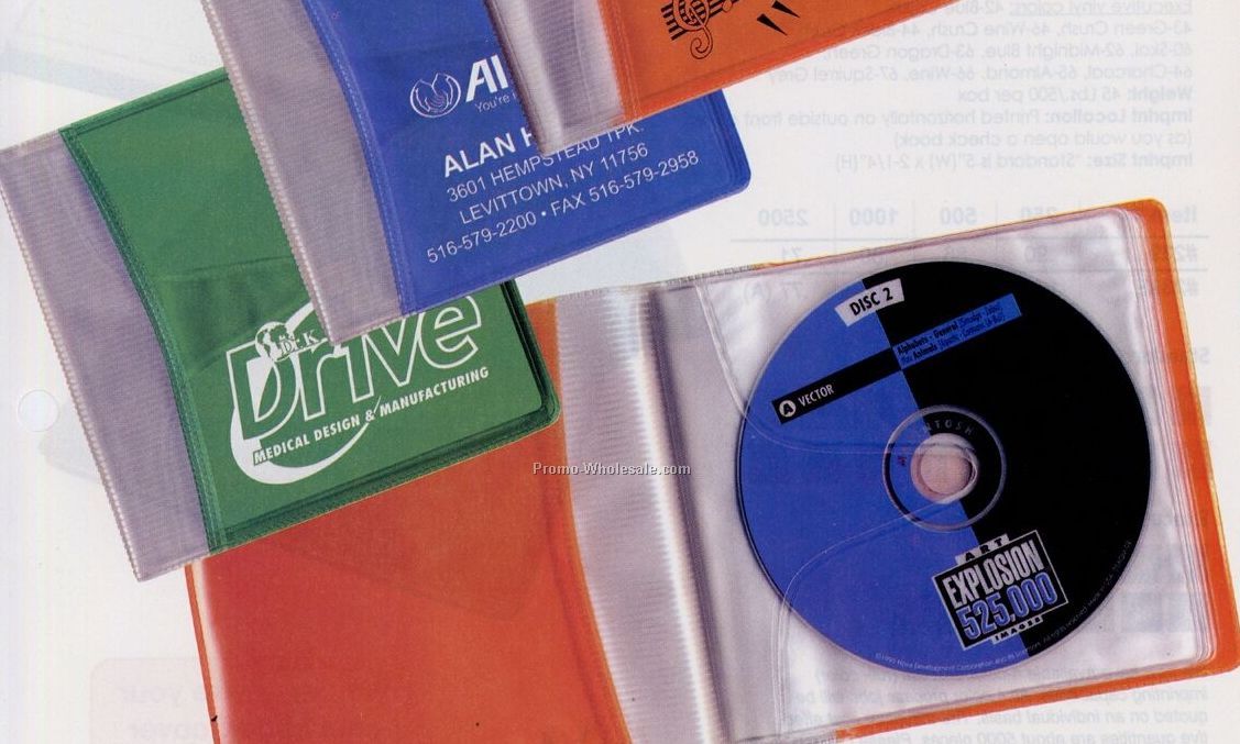 Translucent 6 Sleeve CD Case (5-7/8"x5-1/2" Closed)