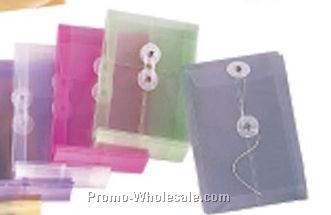 Translucent Envelope W/ Button & String Closure (6-1/4"x9-1/4")