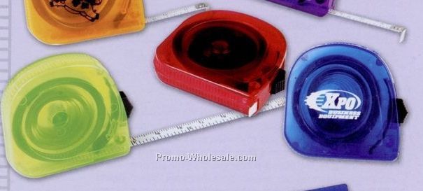 Translucent Retractable Tape Measure (Blank)