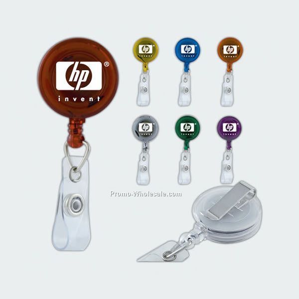 Translucent Round Badge Holder