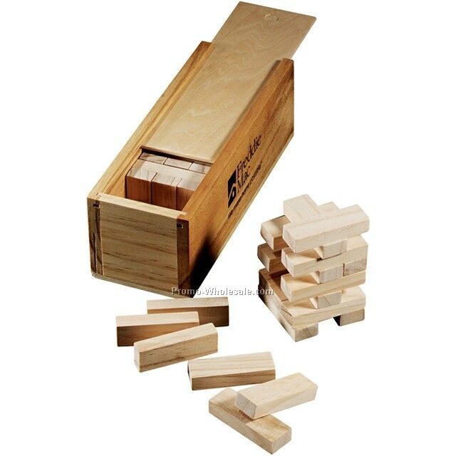 Tumbling Tower Wooden Block Game