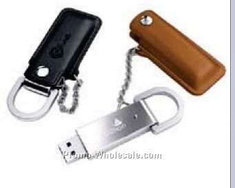 USB Memory Drive With Leather Housing