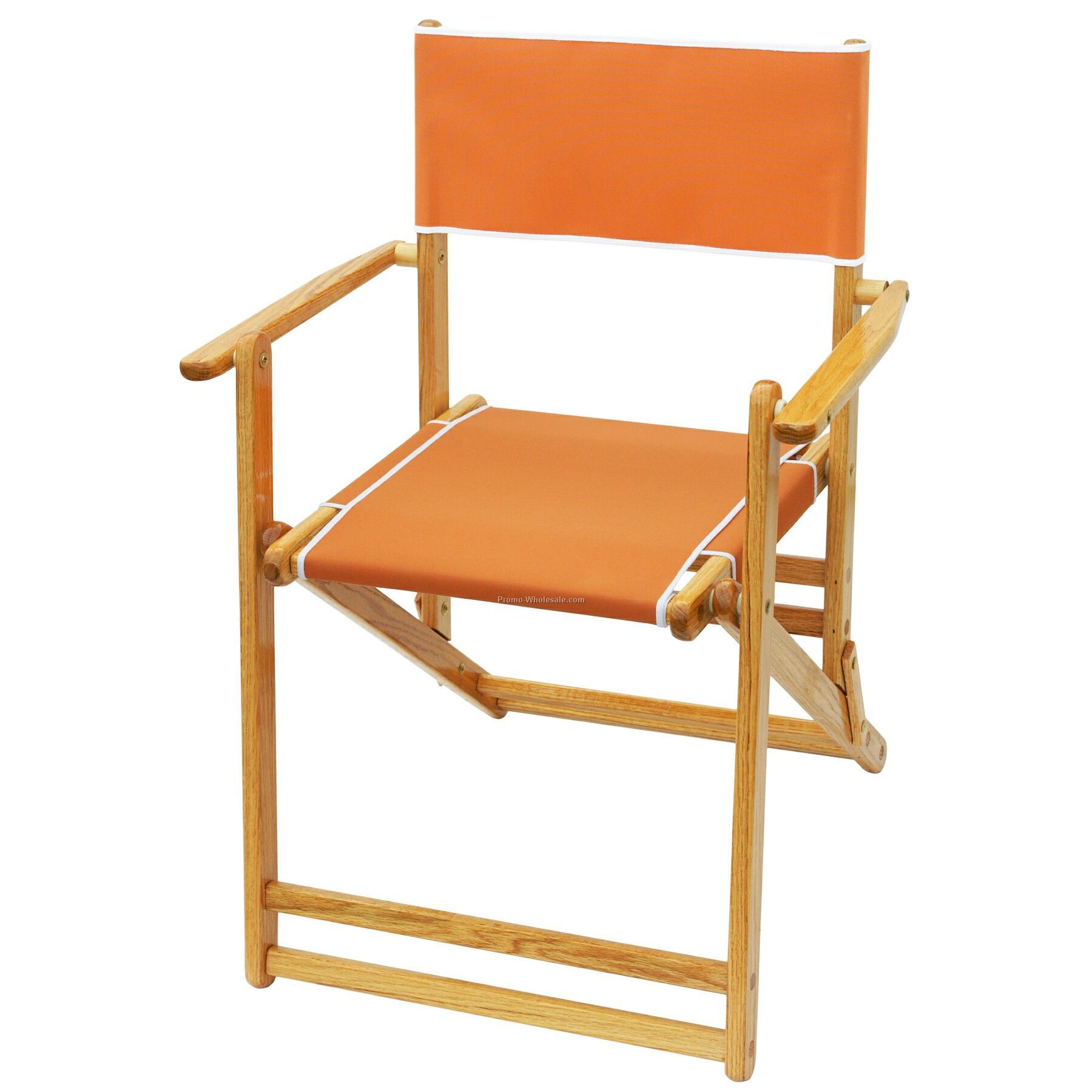 Us Made Deluxe Solid Oak Hardwood Frame Folding Deck Chair