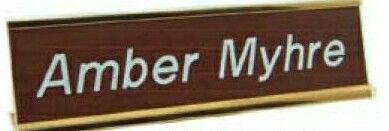 Wall Name Plate W/ Insert - 3"x10"x1/16"