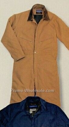 Walls Black Waist Zip Insulated Coverall (S-6xl) - Brown