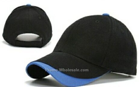 Wave Trim Brushed Cotton 2 Tone Island Cap