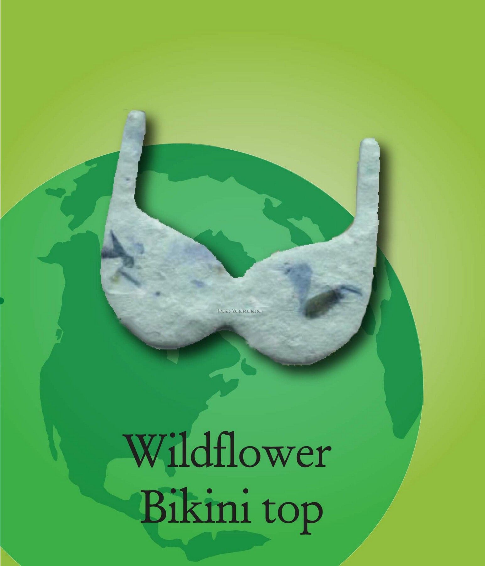Wildflower Bikini Top Handmade Seed Plantable Mini