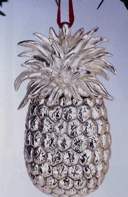 Williamsburg Annual Sterling Christmas Ornament/ Pineapple