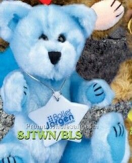 Winnie Bear Jointed Arms & Legs Light Blue Bear (8")