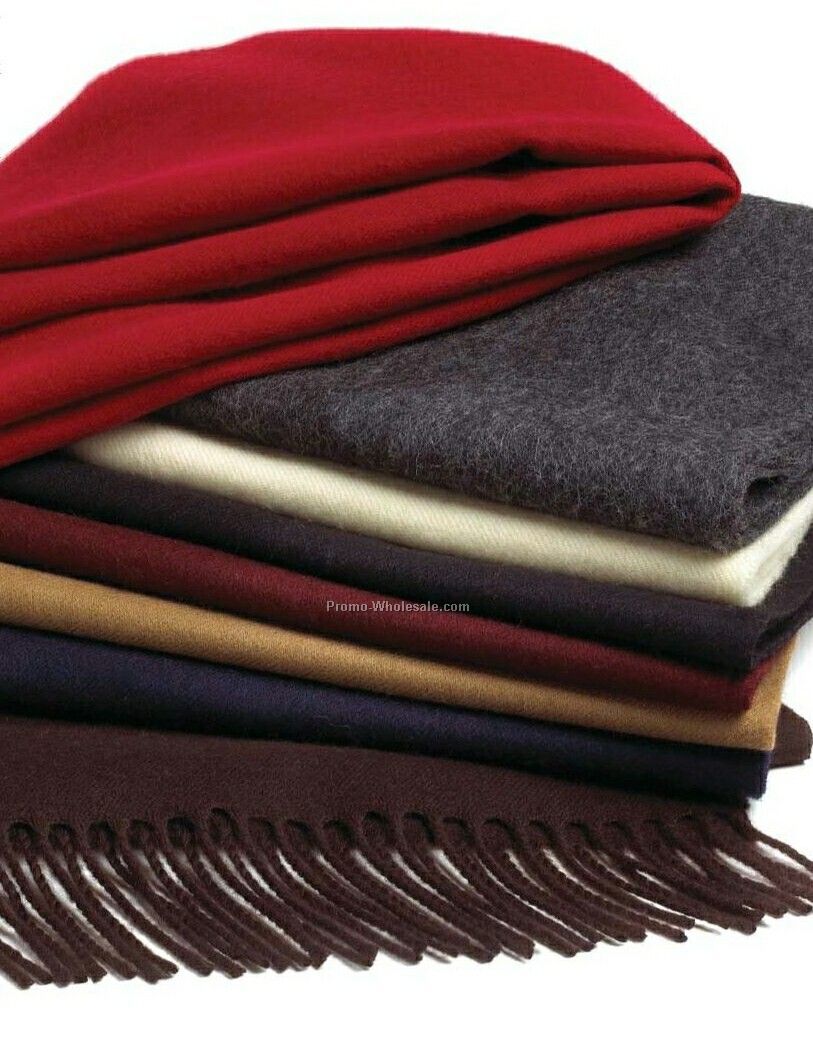 Wolfmark Red Lambswool Muffler Scarf