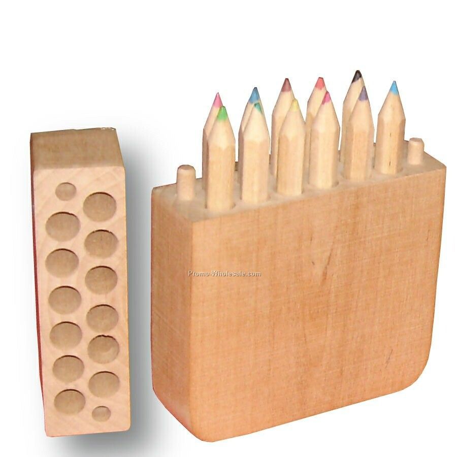 Wooden Pencil Box Set