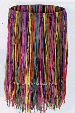 X-large Multi Color Raffia Hula Skirts (30"x38")