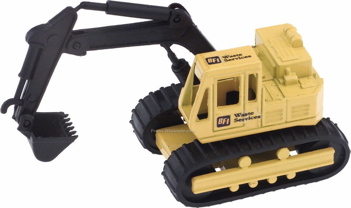 Yellow Backhoe Die Cast Mini Vehicles