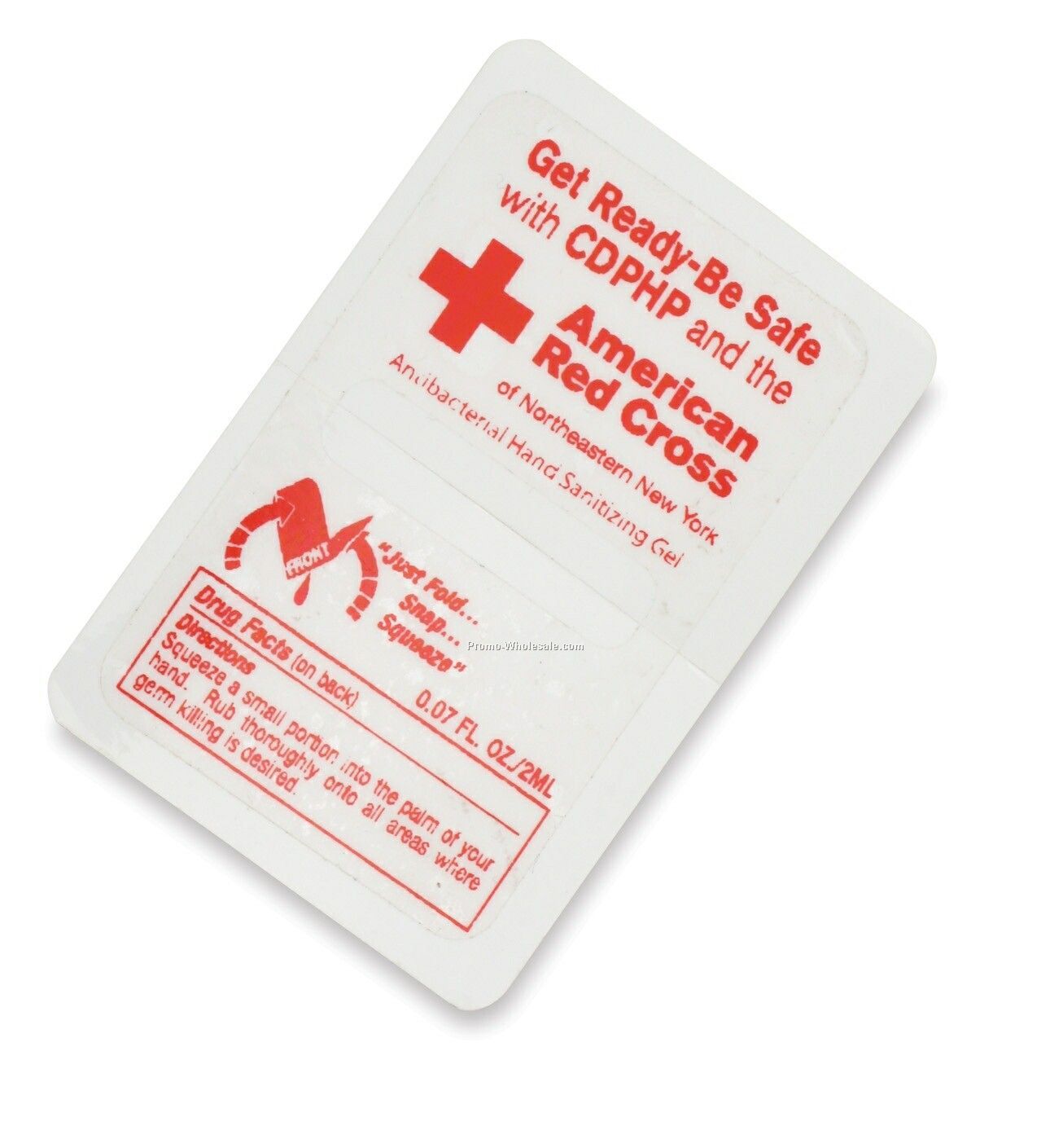 .07 Oz. Alcohol-based Antibacterial Gel Snap Packette - Custom Imprint