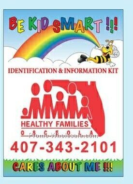 "be Kid Smart" Identification Kit For Children (Rainbow & Clouds)