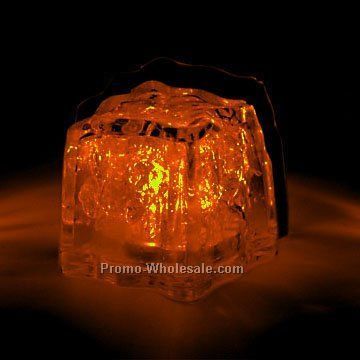 1-1/2" Light Up Ice Cubes (3 Function) - Orange