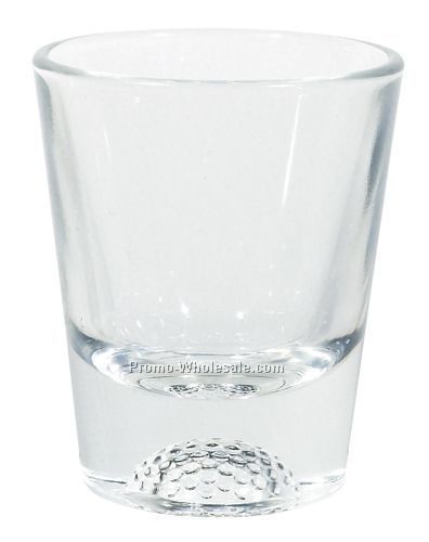 1-1/2 Oz. Sport Bottom Shot Glass - Golf Ball