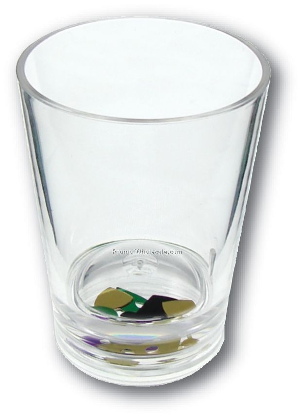 1-1/4 Oz. Mardi Gras Compartment Shot Glass