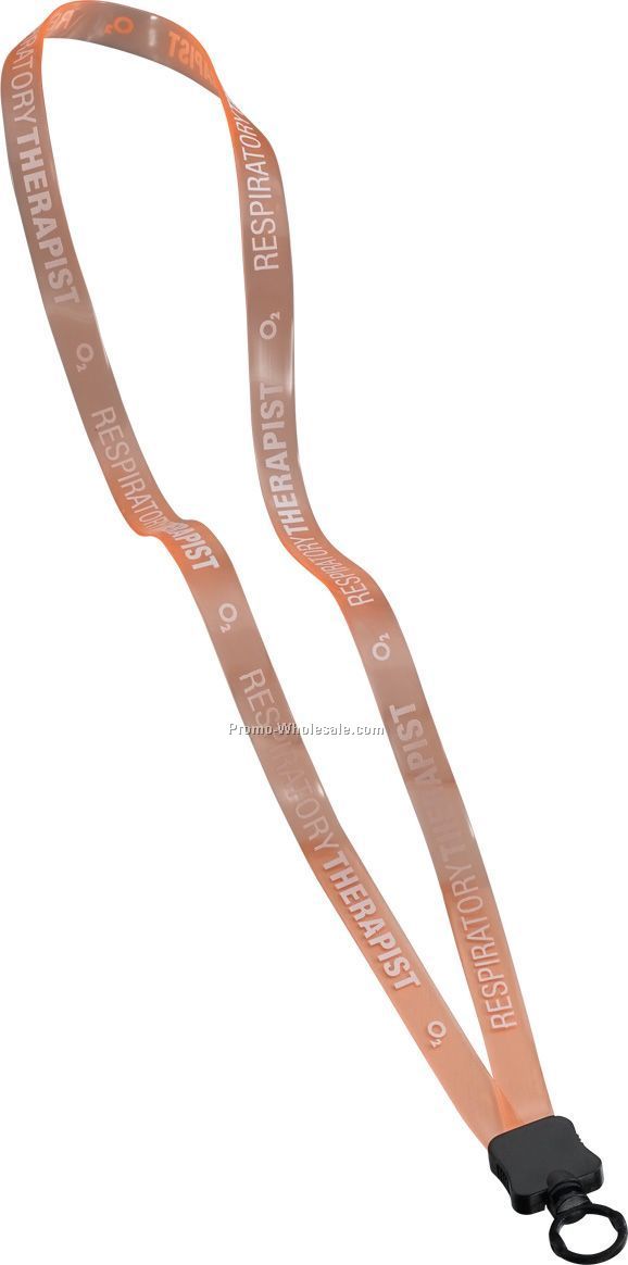 1/2" Transparent Vinyl Lanyard With O-ring