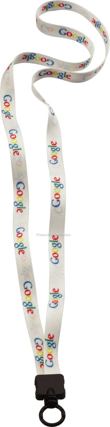 1/2" Waffle Weave Dye Sublimated Lanyard With O-ring