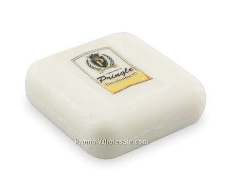 1 Oz. White Soap Bar W/ Carton