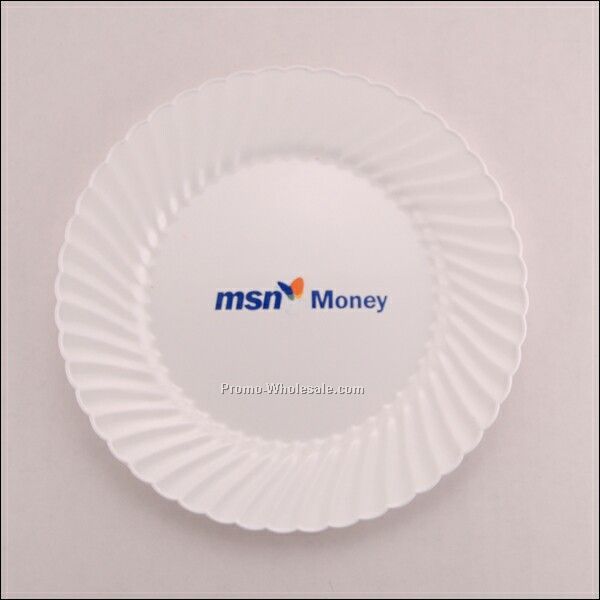 10" White Classic Ware Plastic Plate