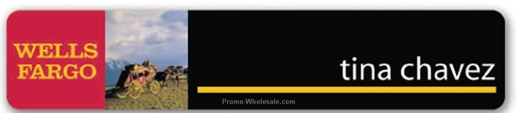 10"x2" Full Color Rectangle Personalized Nameplate