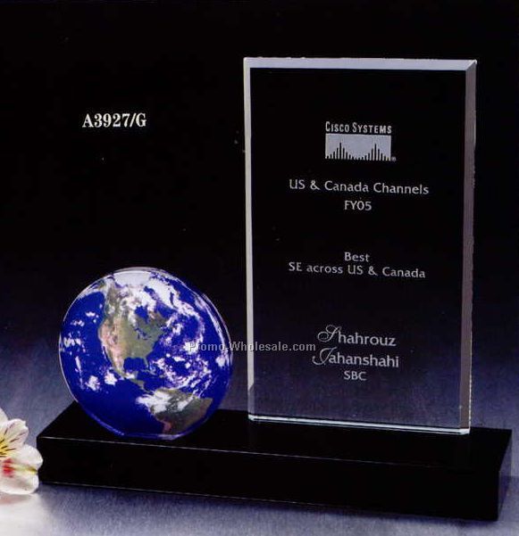 10"x7" Circle Geometrica Award - 21st Century