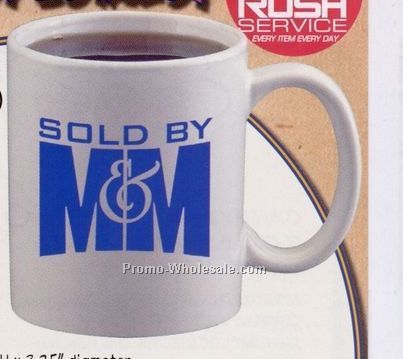 11 Oz. Ceramic Coffee Mug (White)