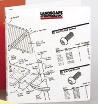 11"x8-1/2" 55 Gauge Poly Ring Binder 2" Ring Size