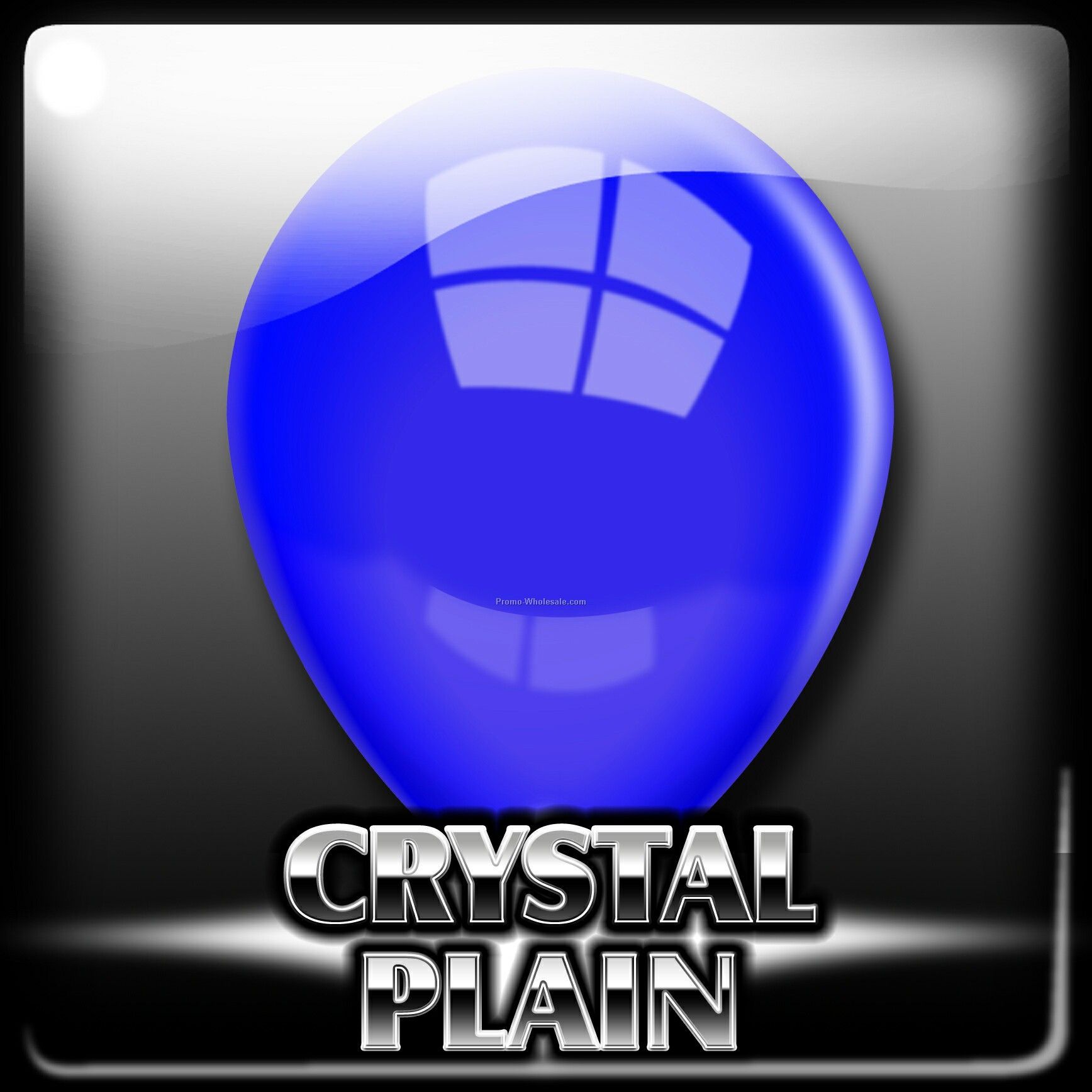 12" Unimprinted Crystal Latex Balloon