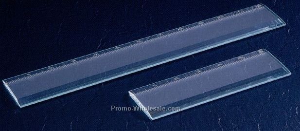 12-1/4"x2"x3/16" Jade Glass 12" Ruler