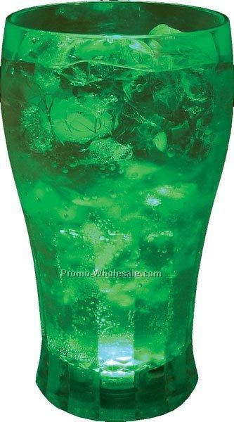 12 Oz. Green Light Up Cola Glass