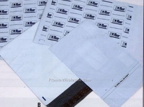 13-1/2"x18" Custom Printed White Poly Mailing Envelope